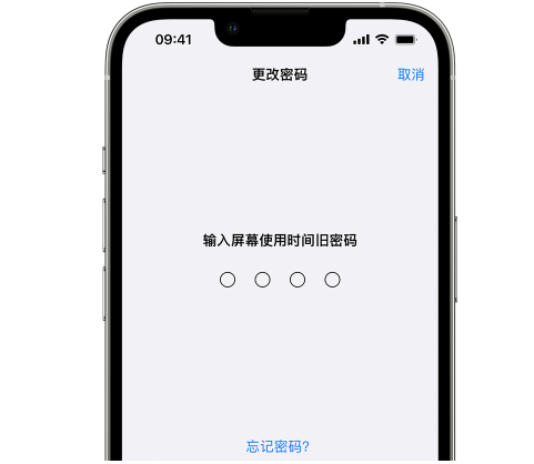 太和iPhone屏幕维修分享iPhone屏幕使用时间密码忘记了怎么办 