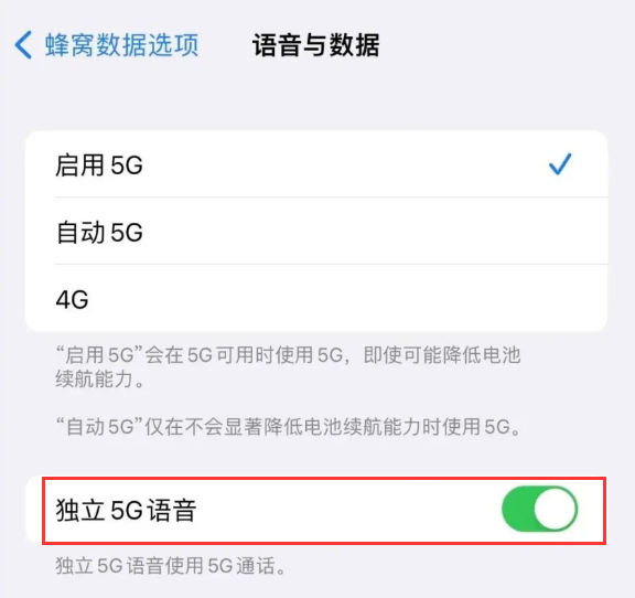 太和苹果14维修分享iPhone 14 Pro如何开启VoNR 