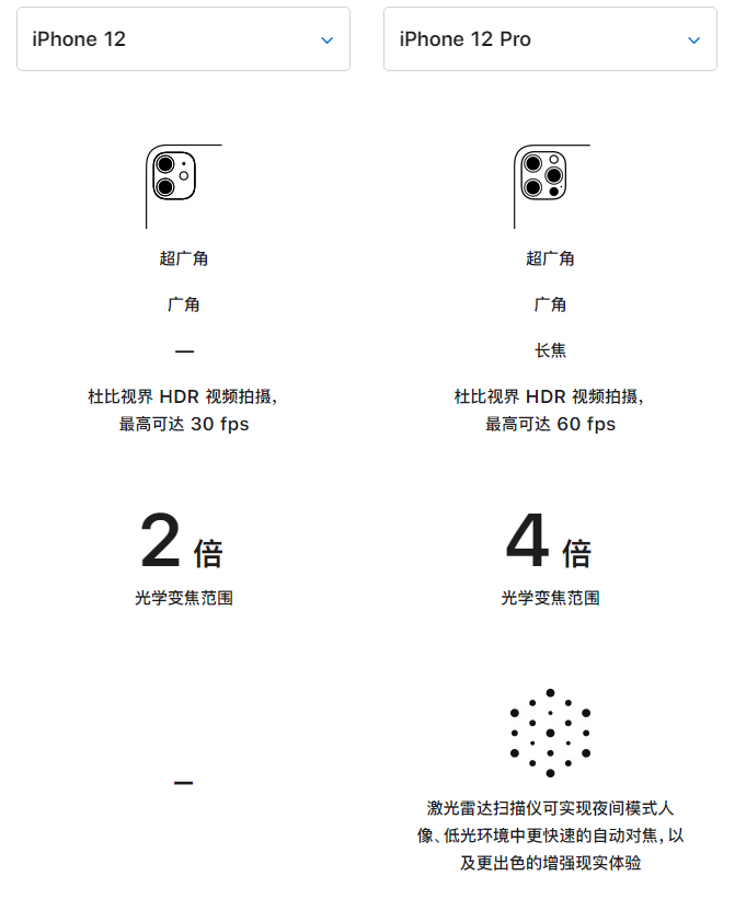 太和苹果手机维修分享苹果 iPhone 12 与 iPhone 12 Pro 选哪款 